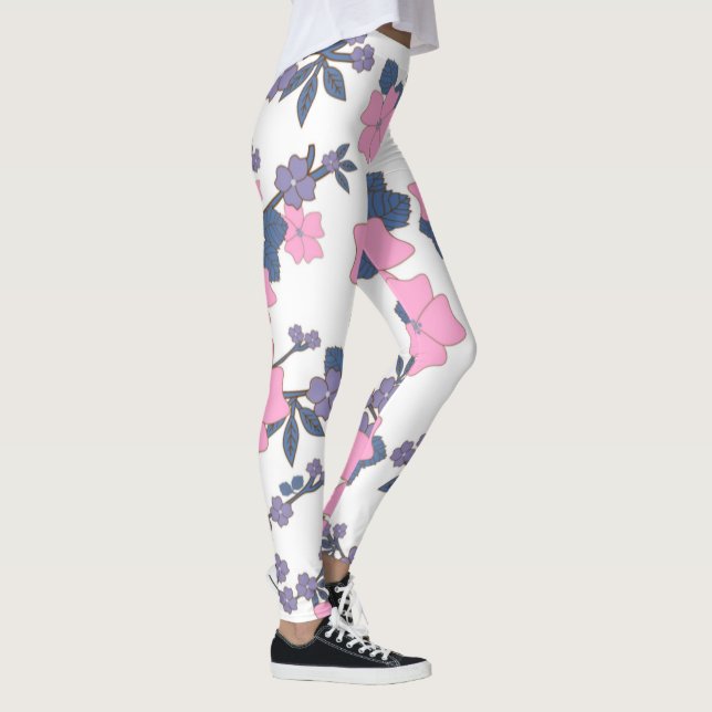 LEGGING PADRÃO DE PINCO E FLOR DE RODA (Direita)
