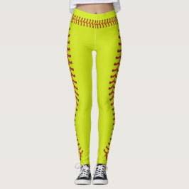 Legging Padrão de Pontas de Bola de Softball