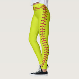 Legging Padrão de Pontas de Bola de Softball
