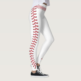 Legging Padrão de Pontas de Seam de Baseball