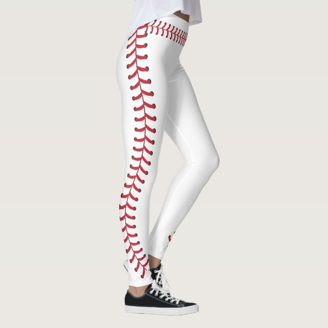 Legging Padrão de Pontas de Seam de Baseball (Direita)