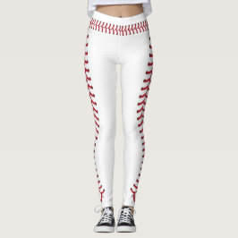 Legging Padrão de Pontas de Seam de Baseball