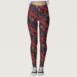 Legging Padrão de Ponto Australiano Funky