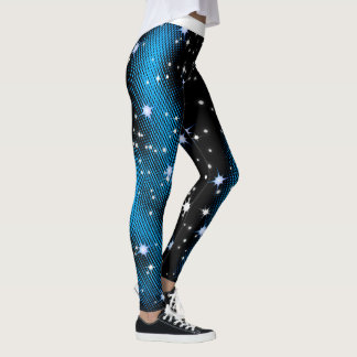 Legging Padrão de Ponto Azul Starry ativado (Sua Cor)