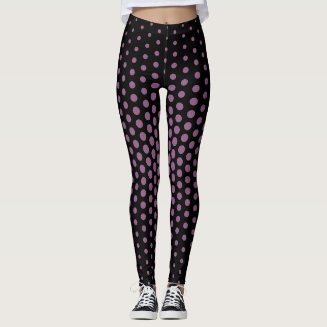 Legging Padrão de Ponto do Fuchsia Techno (Frente)
