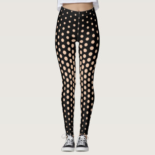 Legging Padrão de Ponto do Techno Apricot