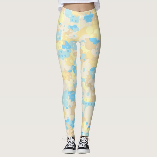 Legging Padrão de Pontos Boho (Frente)
