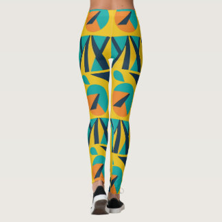 Legging Padrão de Pop de Arte Geométrica