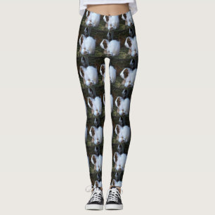 Legging Padrão De Porco Da Mamãe E Da Baby Guiné,