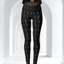 Padrão de Pose de Yoga no palco preto e branco