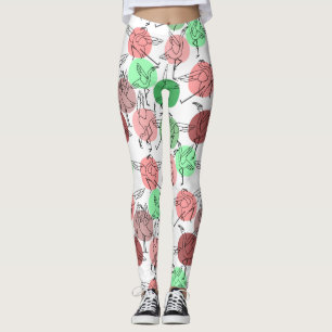 Legging Padrão de poses de ioga Padrão sem costura de