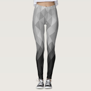 Legging Padrão de quadrados geométricos do triângulo da
