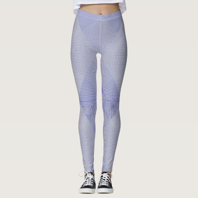 Legging Padrão de rede verificado 02 LGrey BG (Frente)