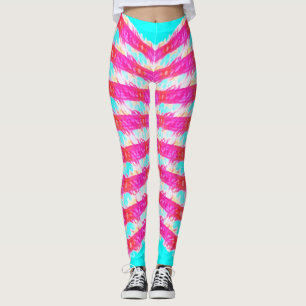 Legging padrão de renda rosa
