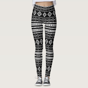 Legging Padrão de repetição do Aztec White em Motifs Mi