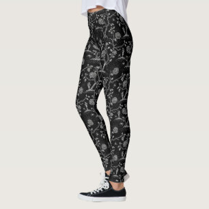 Legging Padrão de Rosa e Osso Gótico