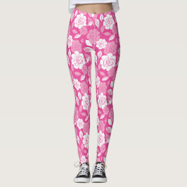 LEGGING PADRÃO DE ROSA (ROSA)