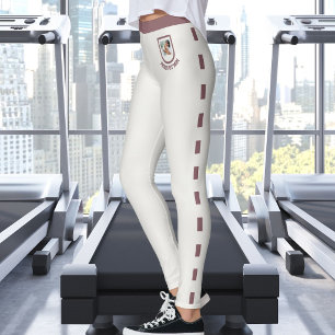 Legging Padrão de Rosewood Vintage Neutro Amante de Animai