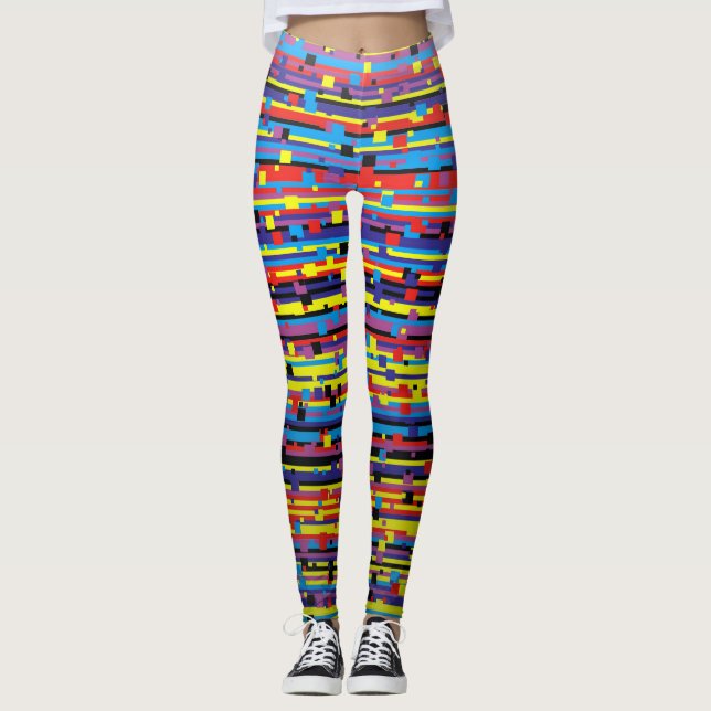 Legging Padrão de ruído de perda de sinal (Frente)