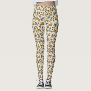 Legging Padrão de selva de leopardo brincalhão