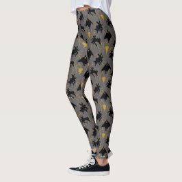 Legging Padrão de silhueta Black Adam Lightning