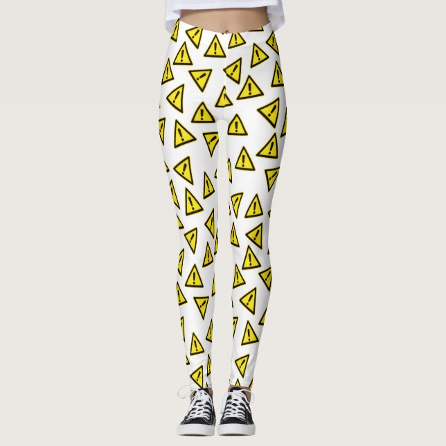 Legging Padrão de Sinal de Aviso  (Frente)
