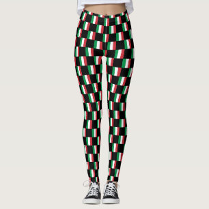 Legging Padrão de Sinalizador da Itália Verificado