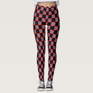 Legging Padrão de Sinalizador da Noruega verificado