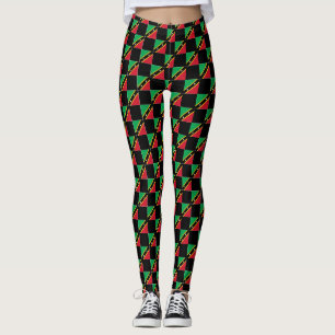 Legging Padrão de Sinalizador de Cristóvão e Nevis do Sant