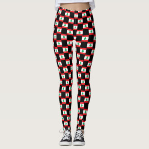 Legging Padrão de Sinalizador do Líbano Verificado