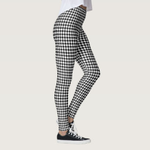 Legging Padrão de Sml do Houndstooth BW