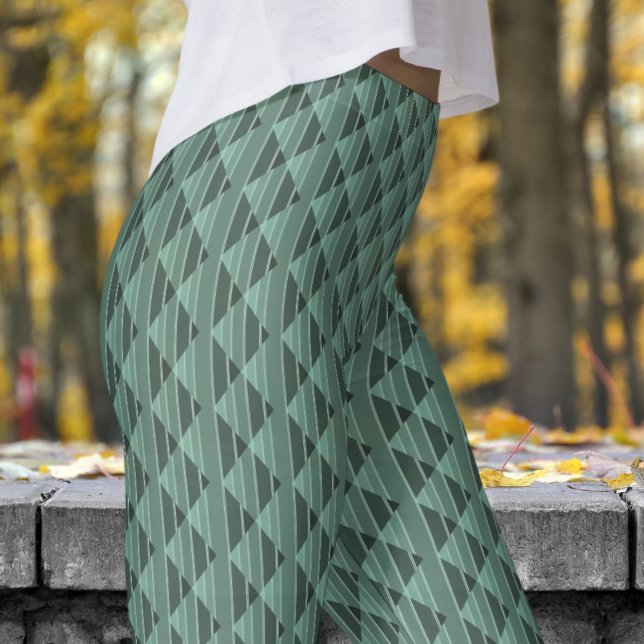 Legging Padrão de Teal Leve Mosto (Modish Light Teal Pattern Leggings)