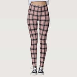 Legging Padrão de Tecido Rosa Bebê