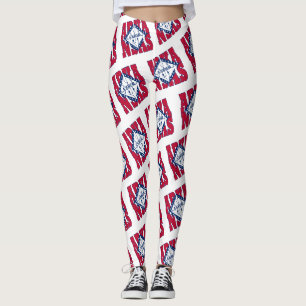 Legging Padrão de texto do sinalizador de estado do Arkan