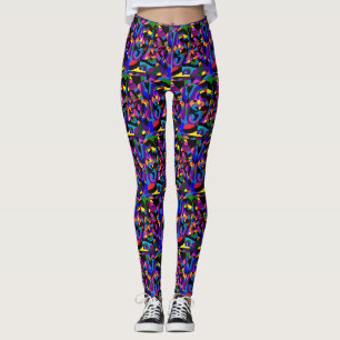Legging Padrão de tipo de bloco sólido de cores mistas