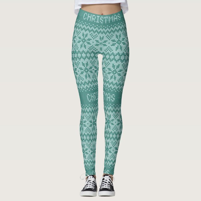 Legging Padrão de Título8 Verde ID208 (Frente)