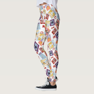 Legging Padrão de Toss de Impressão de Personagem do Mágic