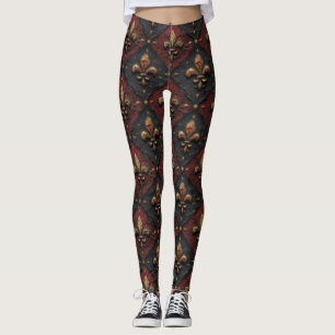 Legging Padrão de Trabalho em Madeira Talhada Gótica (2)