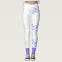 Legging Padrão de Triângulo Colorido Único & Citações