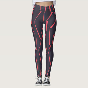 Legging Padrão de triângulo geométrico moderno e reproduto