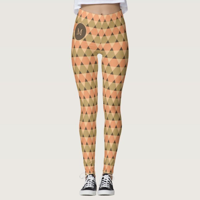 Legging Padrão de triângulos (Frente)