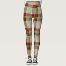 Padrão de tricô verde e Xadrez vermelha de Natal