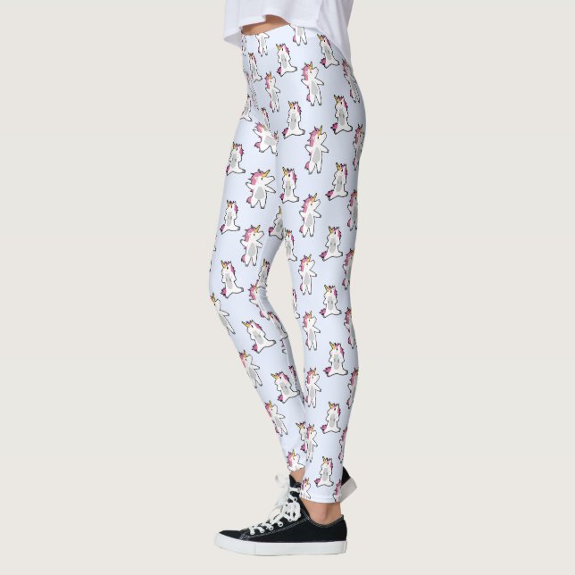 Legging Padrão de Unicórnio Aeróbico Cuto (Esquerda)