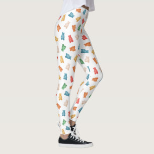Legging Padrão de Ursinhos Gummy