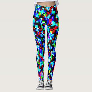 Legging Padrão de várias cores Legal