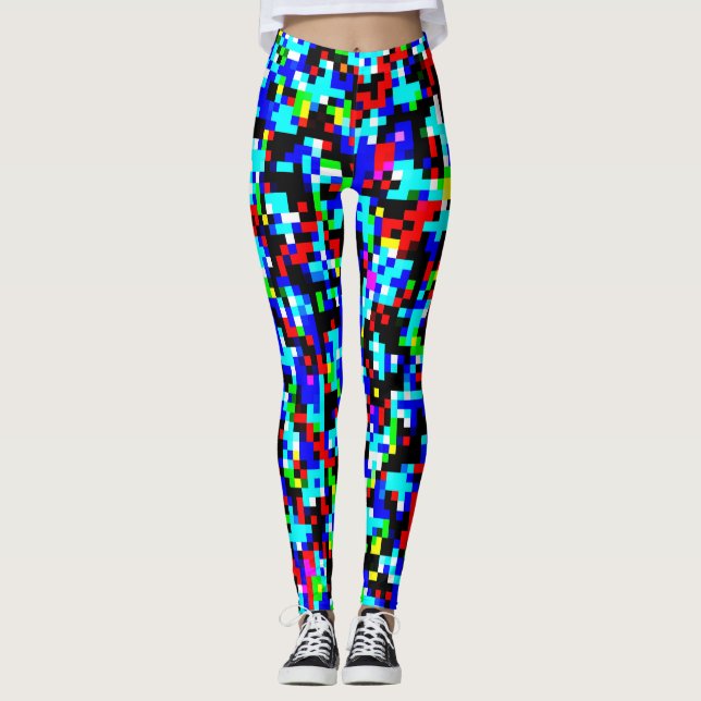 Legging Padrão de várias cores Legal (Frente)
