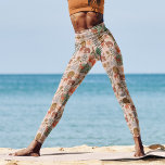 Legging Padrão de veados da floresta<br><div class="desc">Esta adorável design de veados pertence à nossa coleção FOREST FABLE. Apresenta a nossa ilustração original pintada, que mostra cervos brancos e elegantes árvores florais verdes. Arte original de Caroline Bonne Müller</div>