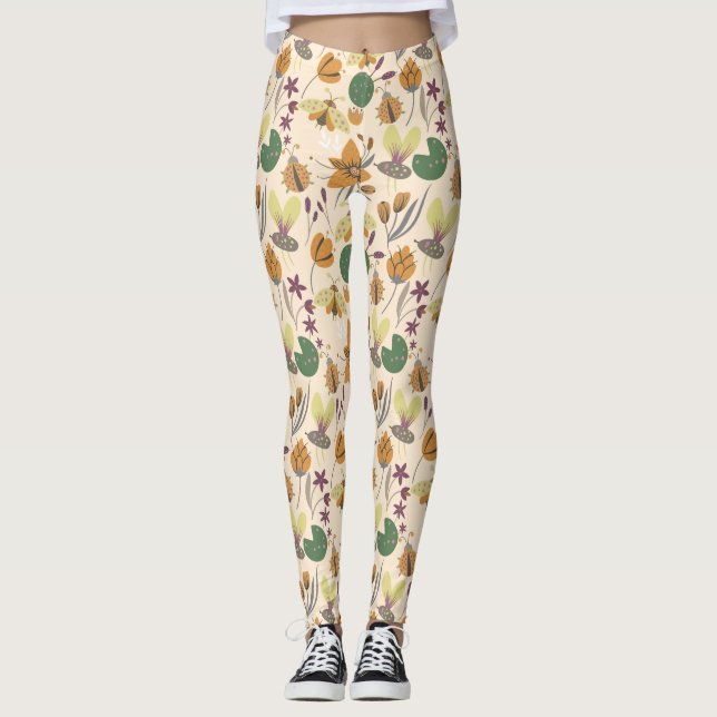 Legging Padrão de Verão maravilhoso (Frente)