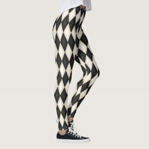 Legging Padrão de Verificação do Diamante de Harlequin Pre
