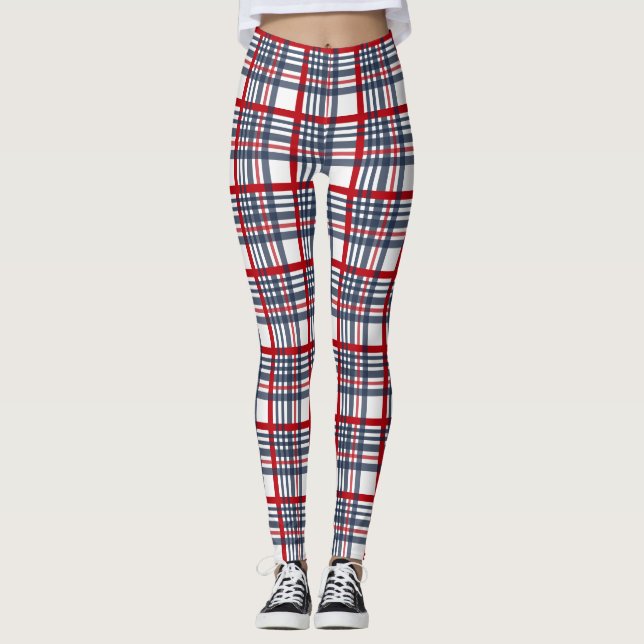 Legging padrão de xadrez (Frente)